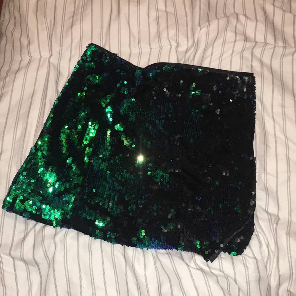 F21 Sequin Mini Skirt